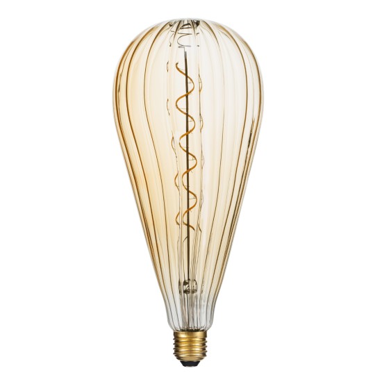 GloboStar® 99024 Λάμπα LED Soft S Spiral Filament E27 OT120 ZEPPELIN Γλόμπος 6W 420lm 360° AC 220-240V IP20 Φ12 x Υ46cm Ultra Θερμό Λευκό 2200K με Μελί Γυαλί - Dimmable - 3 Years Warranty GloboStar® 99024 Λάμπα LED Soft S Spiral Filament E27 OT120 ZEPPELIN Γλόμπος 6W 420lm 360° AC 220-240V IP20 Φ12 x Υ46cm Ultra Θερμό Λευκό 2200K με Μελί Γυαλί - Dimmable - 3 Years Warranty