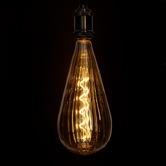 GloboStar® 99024 Λάμπα LED Soft S Spiral Filament E27 OT120 ZEPPELIN Γλόμπος 6W 420lm 360° AC 220-240V IP20 Φ12 x Υ46cm Ultra Θερμό Λευκό 2200K με Μελί Γυαλί - Dimmable - 3 Years Warranty GloboStar® 99024 Λάμπα LED Soft S Spiral Filament E27 OT120 ZEPPELIN Γλόμπος 6W 420lm 360° AC 220-240V IP20 Φ12 x Υ46cm Ultra Θερμό Λευκό 2200K με Μελί Γυαλί - Dimmable - 3 Years Warranty
