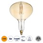 GLOBOSTAR® BUTTERNUT 99027 Λάμπα E27 R280 LED 6W 420lm 360° AC 220-240V IP20 Ultra Θερμό Λευκό 2200K Dimmable - Zig Long Filament Chip - Μελί - Μ28 x Π28 x Υ41cm - 3 Χρόνια Εγγύηση
