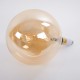 GloboStar® 99029 Λάμπα LED Long Filament E27 G300 BULETTE Γλόμπος 10W 800lm 360° AC 220-240V IP20 Φ30 x Υ49cm Ultra Θερμό Λευκό 2200K με Μελί Γυαλί - Dimmable - 3 Years Warranty - The Bigger Bulb in Greece