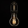 GloboStar® 99036 LED Long Filament Bulb E27 A60 Globe 6W 550lm 360° AC 220-240V IP20 D6 x H10.5cm Ultra Θερμό Λευκό 2200K με Μελί Γυαλί - Dimmable - 3 Years Warranty