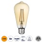 GLOBOSTAR® PEAR 99046 Λάμπα E27 ST64 LED 8W 720lm 360° AC 220-240V IP20 Ultra Θερμό Λευκό 2200K Dimmable - Long Filament Chip - Μελί - Μ6.4 x Π6.4 x Υ14cm - 3 Χρόνια Εγγύηση