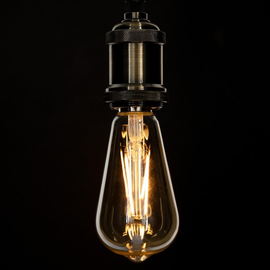 GloboStar® 99046 Λάμπα LED Long Filament E27 ST64 Αχλάδι 8W 720lm 360° AC 220-240V IP20 Φ6.4 x Υ14cm Ultra Θερμό Λευκό 2200K με Μελί Γυαλί - Dimmable - 3 Years Warranty GloboStar® 99046 Λάμπα LED Long Filament E27 ST64 Αχλάδι 8W 720lm 360° AC 220-240V IP20 Φ6.4 x Υ14cm Ultra Θερμό Λευκό 2200K με Μελί Γυαλί - Dimmable - 3 Years Warranty