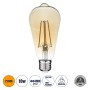 GLOBOSTAR® PEAR 99047 Λάμπα E27 ST64 LED 10W 900lm 360° AC 220-240V IP20 Ultra Θερμό Λευκό 2200K Dimmable - Long Filament Chip - Μελί - Μ6.4 x Π6.4 x Υ14cm - 3 Χρόνια Εγγύηση