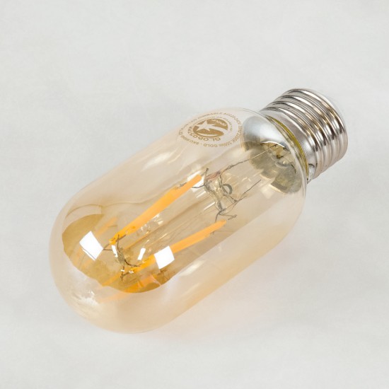 GloboStar® 99048 Λάμπα LED Long Filament E27 T45 Σωλήνας 4W 350lm 360° AC 220-240V IP20 Φ4.5 x Υ11cm Ultra Θερμό Λευκό 2200K με Μελί Γυαλί - Dimmable - 3 Years Warranty GloboStar® 99048 Λάμπα LED Long Filament E27 T45 Σωλήνας 4W 350lm 360° AC 220-240V IP20 Φ4.5 x Υ11cm Ultra Θερμό Λευκό 2200K με Μελί Γυαλί - Dimmable - 3 Years Warranty