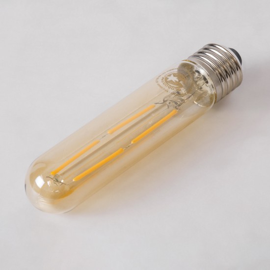 GloboStar® 99049 Λάμπα LED Long Filament E27 T30 Σωλήνας 4W 350lm 360° AC 220-240V IP20 Φ3 x Υ13.5cm Ultra Θερμό Λευκό 2200K με Μελί Γυαλί - Dimmable - 3 Years Warranty GloboStar® 99049 Λάμπα LED Long Filament E27 T30 Σωλήνας 4W 350lm 360° AC 220-240V IP20 Φ3 x Υ13.5cm Ultra Θερμό Λευκό 2200K με Μελί Γυαλί - Dimmable - 3 Years Warranty
