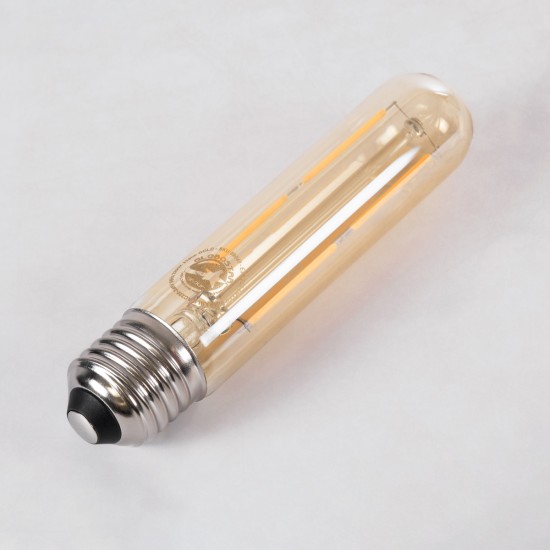 GloboStar® 99049 Λάμπα LED Long Filament E27 T30 Σωλήνας 4W 350lm 360° AC 220-240V IP20 Φ3 x Υ13.5cm Ultra Θερμό Λευκό 2200K με Μελί Γυαλί - Dimmable - 3 Years Warranty GloboStar® 99049 Λάμπα LED Long Filament E27 T30 Σωλήνας 4W 350lm 360° AC 220-240V IP20 Φ3 x Υ13.5cm Ultra Θερμό Λευκό 2200K με Μελί Γυαλί - Dimmable - 3 Years Warranty