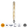 GLOBOSTAR® TUBIS 99050 Λάμπα Σωλήνας E27 T30 LED 8W 720lm 360° AC 220-240V IP20 Ultra Θερμό Λευκό 2200K Dimmable - Long Filament Chip - Μελί - Μ3 x Π3 x Υ30cm - 3 Χρόνια Εγγύηση