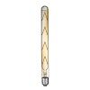 GloboStar® 99050 Λάμπα LED Long Filament E27 T30 Σωλήνας 8W 720lm 360° AC 220-240V IP20 Φ3 x Υ30cm Ultra Θερμό Λευκό 2200K με Μελί Γυαλί - Dimmable - 3 Years Warranty