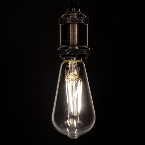 GloboStar® 99056 Λάμπα LED Long Filament E27 ST64 Αχλάδι 10W 1100lm 360° AC 220-240V IP20 Φ6.4 x Υ14cm Φυσικό Λευκό 4000K με Διάφανο Γυαλί - Dimmable - 3 Years Warranty GloboStar® 99056 Λάμπα LED Long Filament E27 ST64 Αχλάδι 10W 1100lm 360° AC 220-240V IP20 Φ6.4 x Υ14cm Φυσικό Λευκό 4000K με Διάφανο Γυαλί - Dimmable - 3 Years Warranty