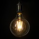 GloboStar® 99085 Λάμπα LED Long Filament E27 G125 Γλόμπος 4W 840lm 360° AC 220-240V IP20 Φ12.5 x Υ13.8cm Θερμό Λευκό 2700K με Διάφανο Γυαλί - Pro Series 210lm/W - A Ενεργειακή Κλάση - 3 Χρόνια Εγγύηση