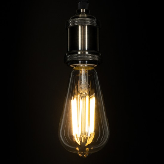 GloboStar® 99090 Λάμπα LED Long Filament E27 ST64 Αχλάδι 7W 1470lm 360° AC 220-240V IP20 Φ6.4 x Υ14.5cm Θερμό Λευκό 2700K με Διάφανο Γυαλί - Pro Series 210lm/W - A Ενεργειακή Κλάση - 3 Χρόνια Εγγύηση GloboStar® 99090 Λάμπα LED Long Filament E27 ST64 Αχλάδι 7W 1470lm 360° AC 220-240V IP20 Φ6.4 x Υ14.5cm Θερμό Λευκό 2700K με Διάφανο Γυαλί - Pro Series 210lm/W - A Ενεργειακή Κλάση - 3 Χρόνια Εγγύηση