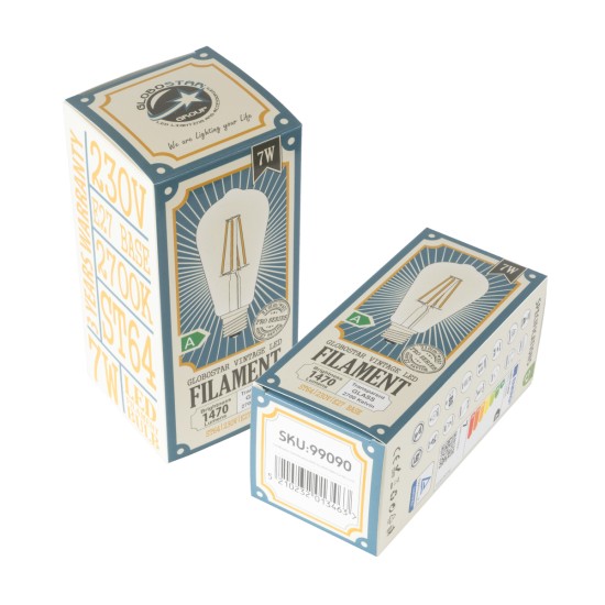 GloboStar® 99090 Λάμπα LED Long Filament E27 ST64 Αχλάδι 7W 1470lm 360° AC 220-240V IP20 Φ6.4 x Υ14.5cm Θερμό Λευκό 2700K με Διάφανο Γυαλί - Pro Series 210lm/W - A Ενεργειακή Κλάση - 3 Χρόνια Εγγύηση GloboStar® 99090 Λάμπα LED Long Filament E27 ST64 Αχλάδι 7W 1470lm 360° AC 220-240V IP20 Φ6.4 x Υ14.5cm Θερμό Λευκό 2700K με Διάφανο Γυαλί - Pro Series 210lm/W - A Ενεργειακή Κλάση - 3 Χρόνια Εγγύηση
