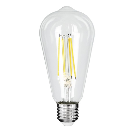 GloboStar® 99094 Λάμπα LED Long Filament E27 ST64 Αχλάδι 4W 840lm 360° AC 220-240V IP20 Φ6.4 x Υ14.5cm Φυσικό Λευκό 4000K με Διάφανο Γυαλί - Pro Series 210lm/W - A Ενεργειακή Κλάση - 3 Χρόνια Εγγύηση GloboStar® 99094 Λάμπα LED Long Filament E27 ST64 Αχλάδι 4W 840lm 360° AC 220-240V IP20 Φ6.4 x Υ14.5cm Φυσικό Λευκό 4000K με Διάφανο Γυαλί - Pro Series 210lm/W - A Ενεργειακή Κλάση - 3 Χρόνια Εγγύηση
