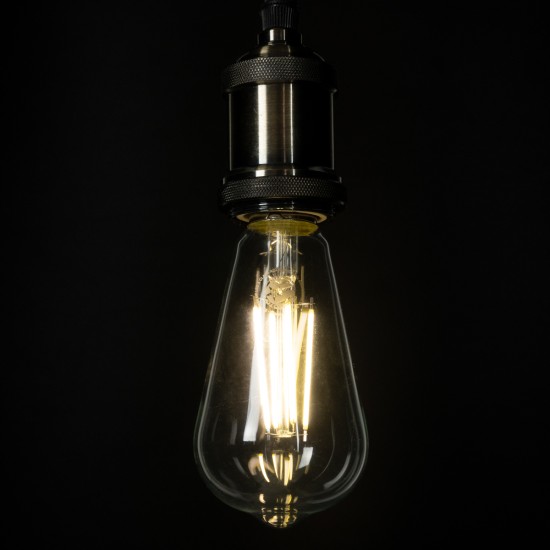 GloboStar® 99094 Λάμπα LED Long Filament E27 ST64 Αχλάδι 4W 840lm 360° AC 220-240V IP20 Φ6.4 x Υ14.5cm Φυσικό Λευκό 4000K με Διάφανο Γυαλί - Pro Series 210lm/W - A Ενεργειακή Κλάση - 3 Χρόνια Εγγύηση GloboStar® 99094 Λάμπα LED Long Filament E27 ST64 Αχλάδι 4W 840lm 360° AC 220-240V IP20 Φ6.4 x Υ14.5cm Φυσικό Λευκό 4000K με Διάφανο Γυαλί - Pro Series 210lm/W - A Ενεργειακή Κλάση - 3 Χρόνια Εγγύηση