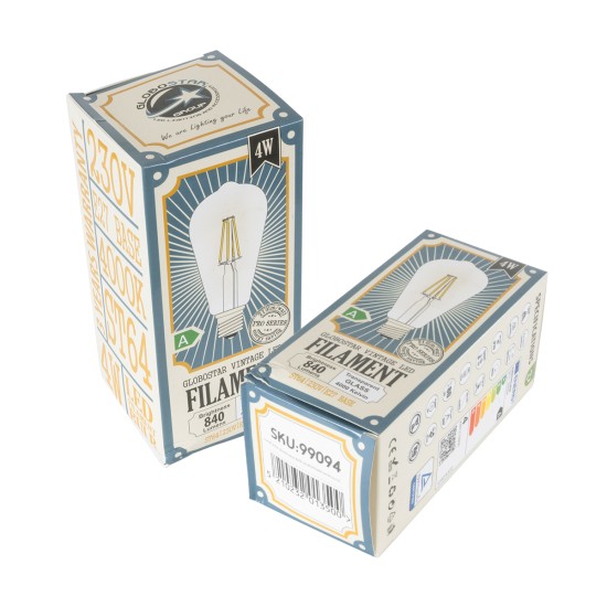 GloboStar® 99094 Λάμπα LED Long Filament E27 ST64 Αχλάδι 4W 840lm 360° AC 220-240V IP20 Φ6.4 x Υ14.5cm Φυσικό Λευκό 4000K με Διάφανο Γυαλί - Pro Series 210lm/W - A Ενεργειακή Κλάση - 3 Χρόνια Εγγύηση GloboStar® 99094 Λάμπα LED Long Filament E27 ST64 Αχλάδι 4W 840lm 360° AC 220-240V IP20 Φ6.4 x Υ14.5cm Φυσικό Λευκό 4000K με Διάφανο Γυαλί - Pro Series 210lm/W - A Ενεργειακή Κλάση - 3 Χρόνια Εγγύηση