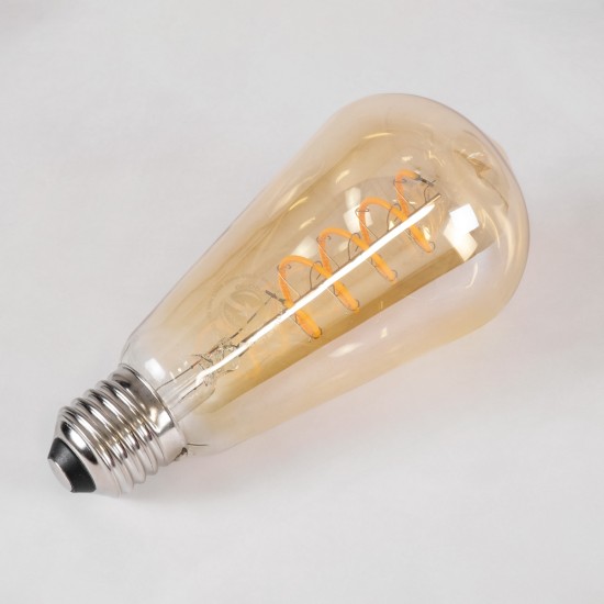 GloboStar® 99144 Λάμπα LED Soft S Spiral Filament E27 ST64 Αχλάδι 4W 280lm 360° AC 220-240V IP20 Φ6.4 x Υ14cm Ultra Θερμό Λευκό 2200K με Μελί Γυαλί - Dimmable - 3 Χρόνια Εγγύηση GloboStar® 99144 Λάμπα LED Soft S Spiral Filament E27 ST64 Αχλάδι 4W 280lm 360° AC 220-240V IP20 Φ6.4 x Υ14cm Ultra Θερμό Λευκό 2200K με Μελί Γυαλί - Dimmable - 3 Χρόνια Εγγύηση