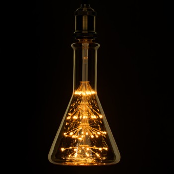 GLOBOSTAR® DISPENSER 99214 Λάμπα E27 DPN150 LED 4W 400lm 360° AC 220-240V IP20 Ultra Θερμό Λευκό 2200K - Diode HP Filament Chip - Μελί - Μ14.9 x Π14.9 x Υ28.5cm - 3 Χρόνια Εγγύηση