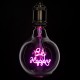 GloboStar® 99259 Λάμπα LED Ultra Thin Soft S Spiral Letter Filament E27 G125 BE HAPPY Γλόμπος 4W 340lm 360° AC 220-240V IP20 Φ12.5 x Υ18cm Ροζ με Διάφανο Γυαλί - Dimmable - 3 Years Warranty GloboStar® 99259 Λάμπα LED Ultra Thin Soft S Spiral Letter Filament E27 G125 BE HAPPY Γλόμπος 4W 340lm 360° AC 220-240V IP20 Φ12.5 x Υ18cm Ροζ με Διάφανο Γυαλί - Dimmable - 3 Years Warranty