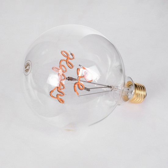 GloboStar® 99259 Λάμπα LED Ultra Thin Soft S Spiral Letter Filament E27 G125 BE HAPPY Γλόμπος 4W 340lm 360° AC 220-240V IP20 Φ12.5 x Υ18cm Ροζ με Διάφανο Γυαλί - Dimmable - 3 Years Warranty GloboStar® 99259 Λάμπα LED Ultra Thin Soft S Spiral Letter Filament E27 G125 BE HAPPY Γλόμπος 4W 340lm 360° AC 220-240V IP20 Φ12.5 x Υ18cm Ροζ με Διάφανο Γυαλί - Dimmable - 3 Years Warranty