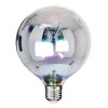 GloboStar® 99271 Λάμπα LED Long Filament E27 G125 Γλόμπος 3D GALAXY EFFECT Γλόμπος 3W 201lm 360° AC 220-240V IP20 Φ12.5 x Υ18cm Θερμό Λευκό 2700K με Galaxy Mirror Γυαλί - Dimmable - 3 Χρόνια Εγγύηση