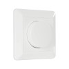 GloboStar® 999-0006 Ροοστάτης Dimmer Τοίχου LED AC100-240V 400W IP20 Μ8.4 x Π8.4 x Υ4.5cm