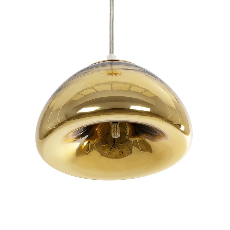 GLOBOSTAR® CRISTIN 999-0037 Μοντέρνο Κρεμαστό Φωτιστικό Οροφής με Ντουί 1 x G4 AC 220-240V IP20 - Χρυσό - Μ18 x Π18 x Υ13cm