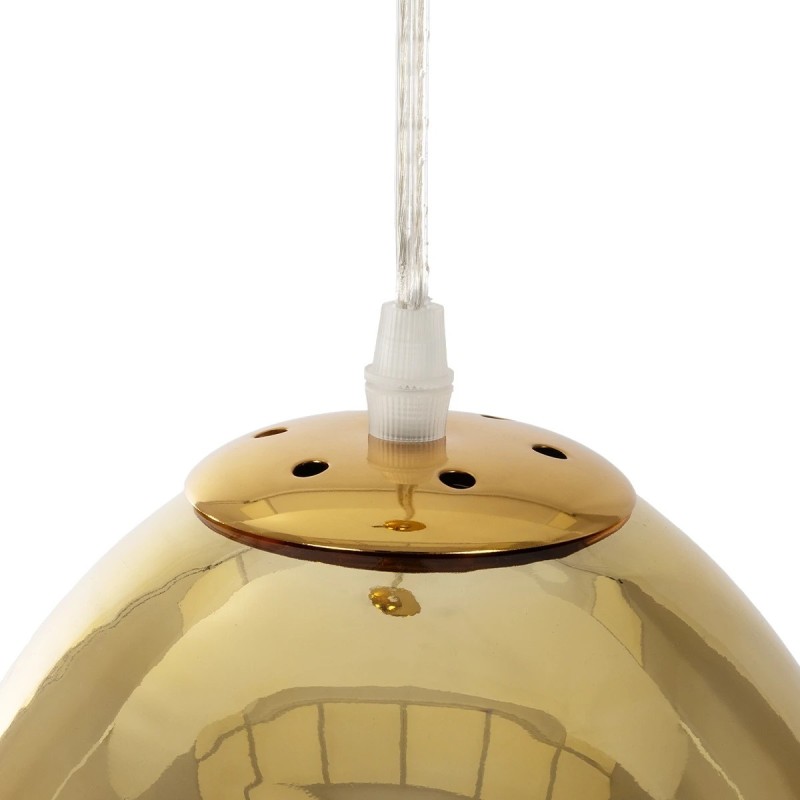 GLOBOSTAR® CRISTIN 999-0037 Μοντέρνο Κρεμαστό Φωτιστικό Οροφής με Ντουί 1 x G4 AC 220-240V IP20 - Χρυσό - Μ18 x Π18 x Υ13cm