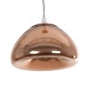 GLOBOSTAR® CRISTIN 999-0038 Μοντέρνο Κρεμαστό Φωτιστικό Οροφής με Ντουί 1 x G4 AC 220-240V IP20 - Χάλκινο - Μ18 x Π18 x Υ13cm