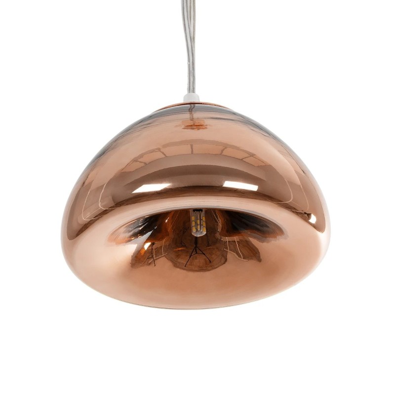 GLOBOSTAR® CRISTIN 999-0038 Μοντέρνο Κρεμαστό Φωτιστικό Οροφής με Ντουί 1 x G4 AC 220-240V IP20 - Χάλκινο - Μ18 x Π18 x Υ13cm