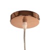 GLOBOSTAR® CRISTIN 999-0038 Μοντέρνο Κρεμαστό Φωτιστικό Οροφής με Ντουί 1 x G4 AC 220-240V IP20 - Χάλκινο - Μ18 x Π18 x Υ13cm