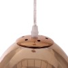 GLOBOSTAR® CRISTIN 999-0038 Μοντέρνο Κρεμαστό Φωτιστικό Οροφής με Ντουί 1 x G4 AC 220-240V IP20 - Χάλκινο - Μ18 x Π18 x Υ13cm