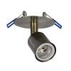 GloboStar® SARA 999-0062 Χωνευτό Φωτιστικό Οροφής Σποτ Μονόφωτο 1 x E27 IP20 Μπρούτζινο Μέταλλο - Μ8,5 x Π8,5 x Υ11cm