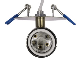 GLOBOSTAR® SARA 999-0062 Χωνευτό Φωτιστικό Οροφής με Ντουί 1 x E27 AC 220-240V IP20 - Μπρούτζινο - Μ8.5 x Π8.5 x Υ11cm