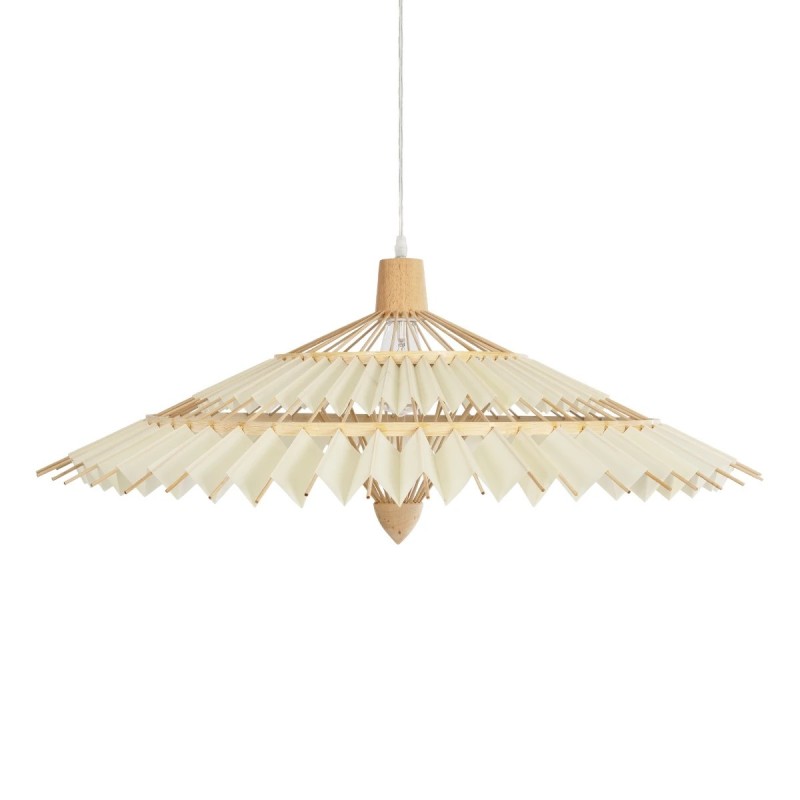 GLOBOSTAR® VENTALIA 999-0066 Boho Κρεμαστό Φωτιστικό Οροφής με Ντουί 1 x E27 AC 220-240V IP20 - Μπεζ - Μ83 x Π83 x Υ36cm