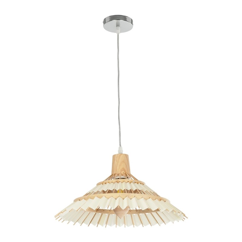 GLOBOSTAR® VENTALIA 999-0068 Boho Κρεμαστό Φωτιστικό Οροφής με Ντουί 1 x E27 AC 220-240V IP20 - Μπεζ - Μ40 x Π40 x Y23cm