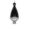 GLOBOSTAR® CARNEL 999-0110 Vintage Κρεμαστό Φωτιστικό Οροφής με Ντουί 1 x E27 AC 220-240V IP20 - Μαύρο - Μ26 x Π26 x Υ70cm