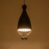 GLOBOSTAR® CARNEL 999-0110 Vintage Κρεμαστό Φωτιστικό Οροφής με Ντουί 1 x E27 AC 220-240V IP20 - Μαύρο - Μ26 x Π26 x Υ70cm