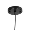 GLOBOSTAR® CARNEL 999-0110 Vintage Κρεμαστό Φωτιστικό Οροφής με Ντουί 1 x E27 AC 220-240V IP20 - Μαύρο - Μ26 x Π26 x Υ70cm