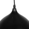 GLOBOSTAR® CANARIO 999-0111 Vintage Κρεμαστό Φωτιστικό Οροφής με Ντουί 1 x E27 AC 220-240V IP20 - Μαύρο - Μ28 x Π28 x Υ47cm