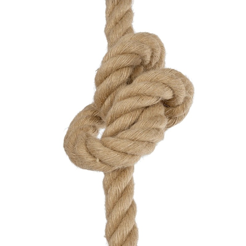 GLOBOSTAR® JAM 999-0116 Vintage Κρεμαστό Φωτιστικό Οροφής με Ντουί 1 x E27 AC 220-240V IP20 - Διάφανο & Μπεζ - Μ13 x Π13 x Υ125cm