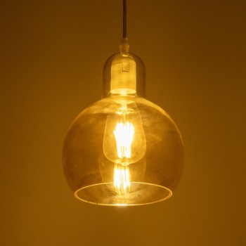 GLOBOSTAR® LUCREZIA 999-0143 Μοντέρνο Κρεμαστό Φωτιστικό Οροφής με Ντουί 1 x E27 AC 220-240V IP20 - Μελί - Μ18 x Π18 x Υ24cm