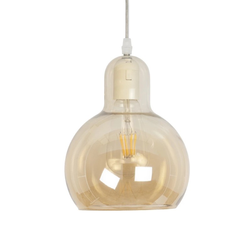 GLOBOSTAR® LUCREZIA 999-0143 Μοντέρνο Κρεμαστό Φωτιστικό Οροφής με Ντουί 1 x E27 AC 220-240V IP20 - Μελί - Μ18 x Π18 x Υ24cm