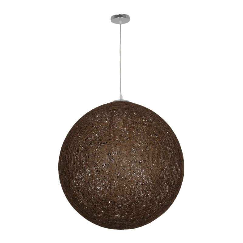 GLOBOSTAR® OCEANA 999-0156 Boho Κρεμαστό Φωτιστικό Οροφής με Ντουί 1 x E27 AC 220-240V IP20 - Καφέ - Μ60 x Π60 x Υ60cm
