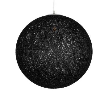 GLOBOSTAR® OCEANA 999-0157 Boho Κρεμαστό Φωτιστικό Οροφής με Ντουί 1 x E27 AC 220-240V IP20 - Μαύρο - Μ60 x Π60 x Υ60cm