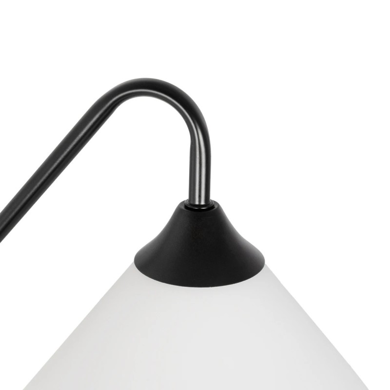 GLOBOSTAR® ALESSIA 999-0177 Μοντέρνο Φωτιστικό Τοίχου - Απλίκα με Ντουί 1 x E27 AC 220-240V IP20 - Μπεζ & Μαύρο - Μ18 x Π26 x Υ29cm