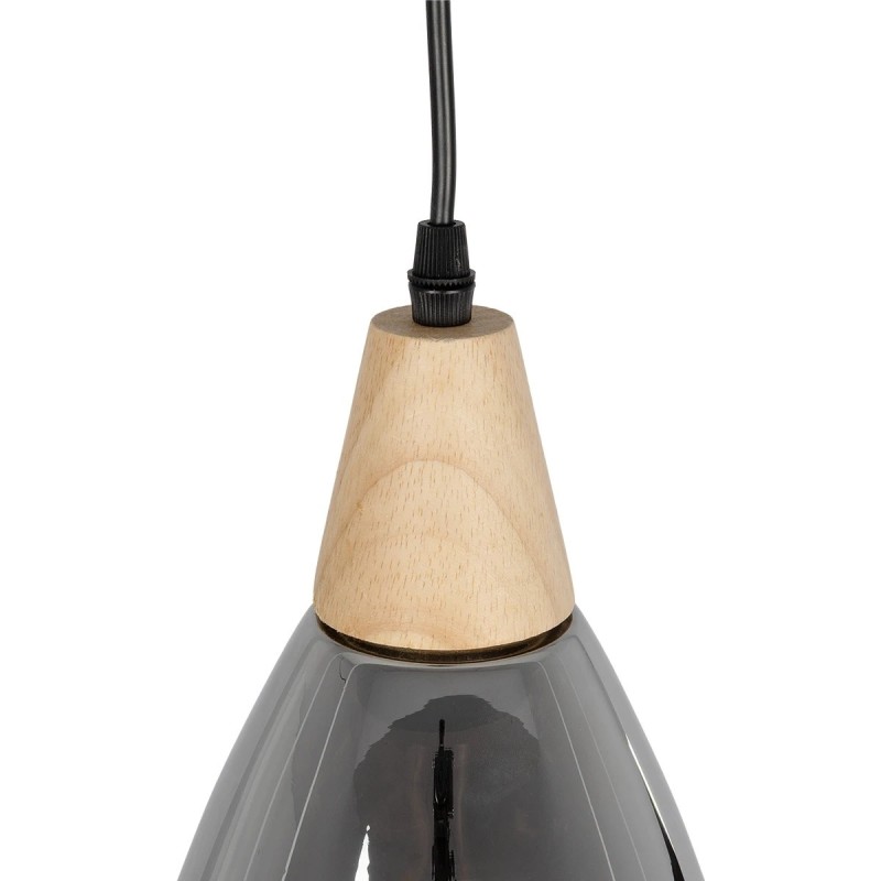 GLOBOSTAR® NOAH 999-0184 Μοντέρνο Κρεμαστό Φωτιστικό Οροφής με Ντουί 1 x E27 AC 220-240V IP20 - Γκρι & Μπεζ - Μ16 x Π16 x Υ30cm