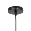 GLOBOSTAR® OLIVER 999-0188 Vintage Κρεμαστό Φωτιστικό Οροφής με Ντουί 1 x E27 AC 220-240V IP20 - Μελί & Μαύρο - Μ14 x Π14 x Υ30cm