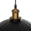 GLOBOSTAR® MARGI 999-0229 Vintage Κρεμαστό Φωτιστικό Οροφής με Ντουί 1 x E27 AC 220-240V IP20 - Μαύρο & Χρυσό - Μ26 x Π26 x Υ14cm
