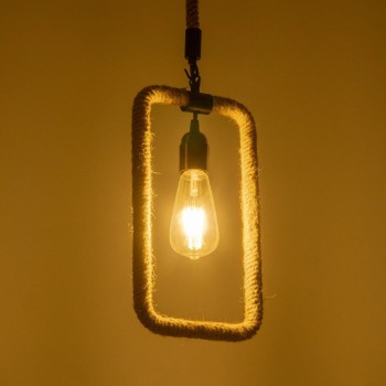 GLOBOSTAR® MALVERN 999-0234 Vintage Κρεμαστό Φωτιστικό Οροφής με Ντουί 1 x E27 AC 220-240V IP20 - Μαύρο & Μπεζ - Μ18.5 x Π4 x Υ41.5cm